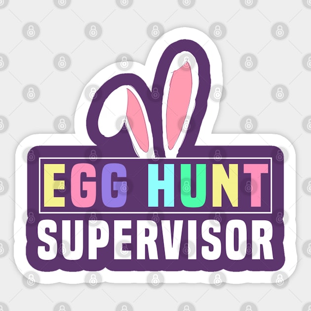 Egg Hunt Supervisor Sticker by Crayoon